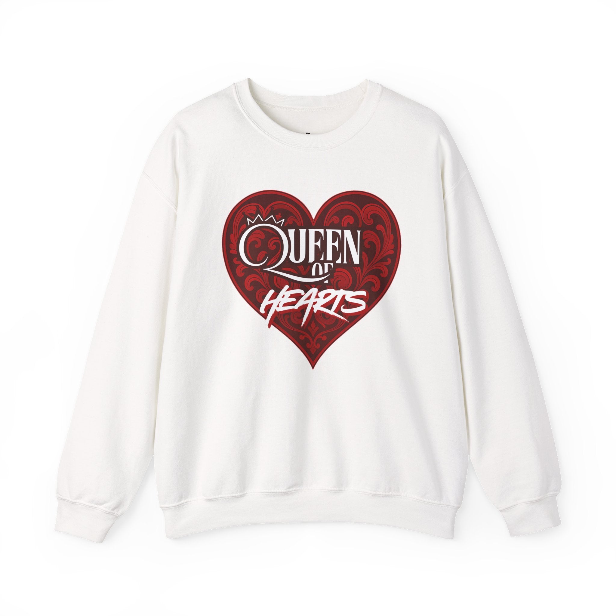 Queen of Hearts Crewneck Sweatshirt - Cozy Apparel