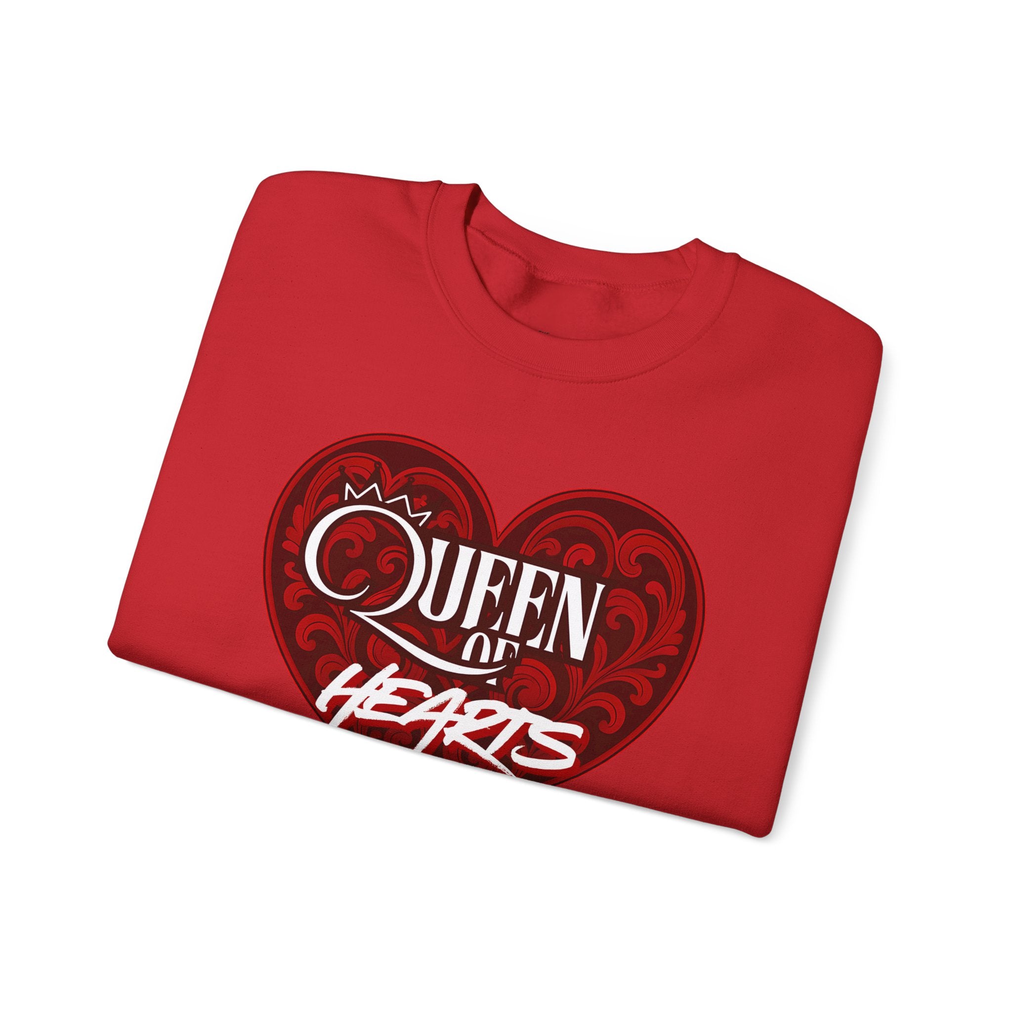 Queen of Hearts Crewneck Sweatshirt - Cozy Apparel