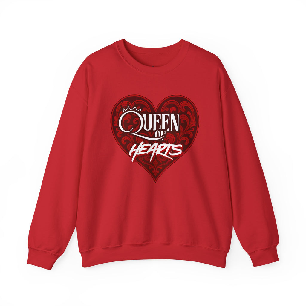 Queen of Hearts Crewneck Sweatshirt - Cozy Apparel