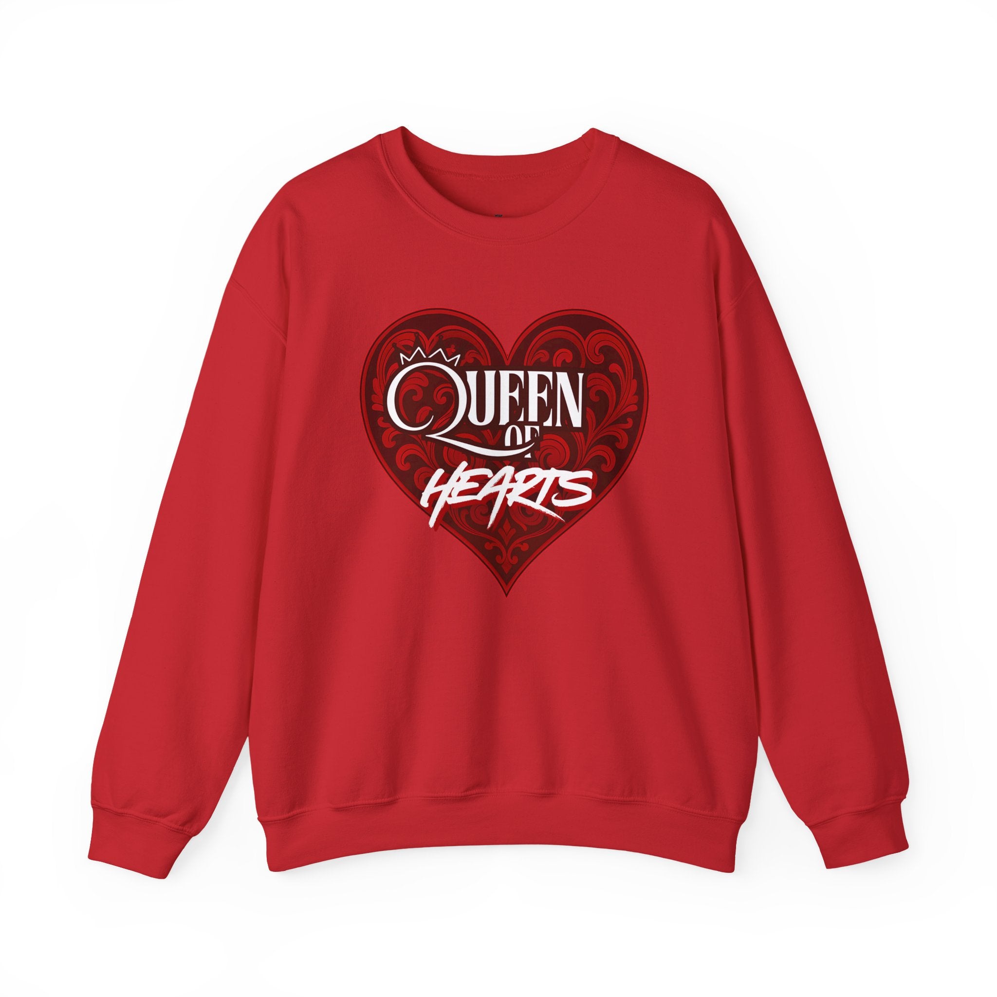Queen of Hearts Crewneck Sweatshirt - Cozy Apparel