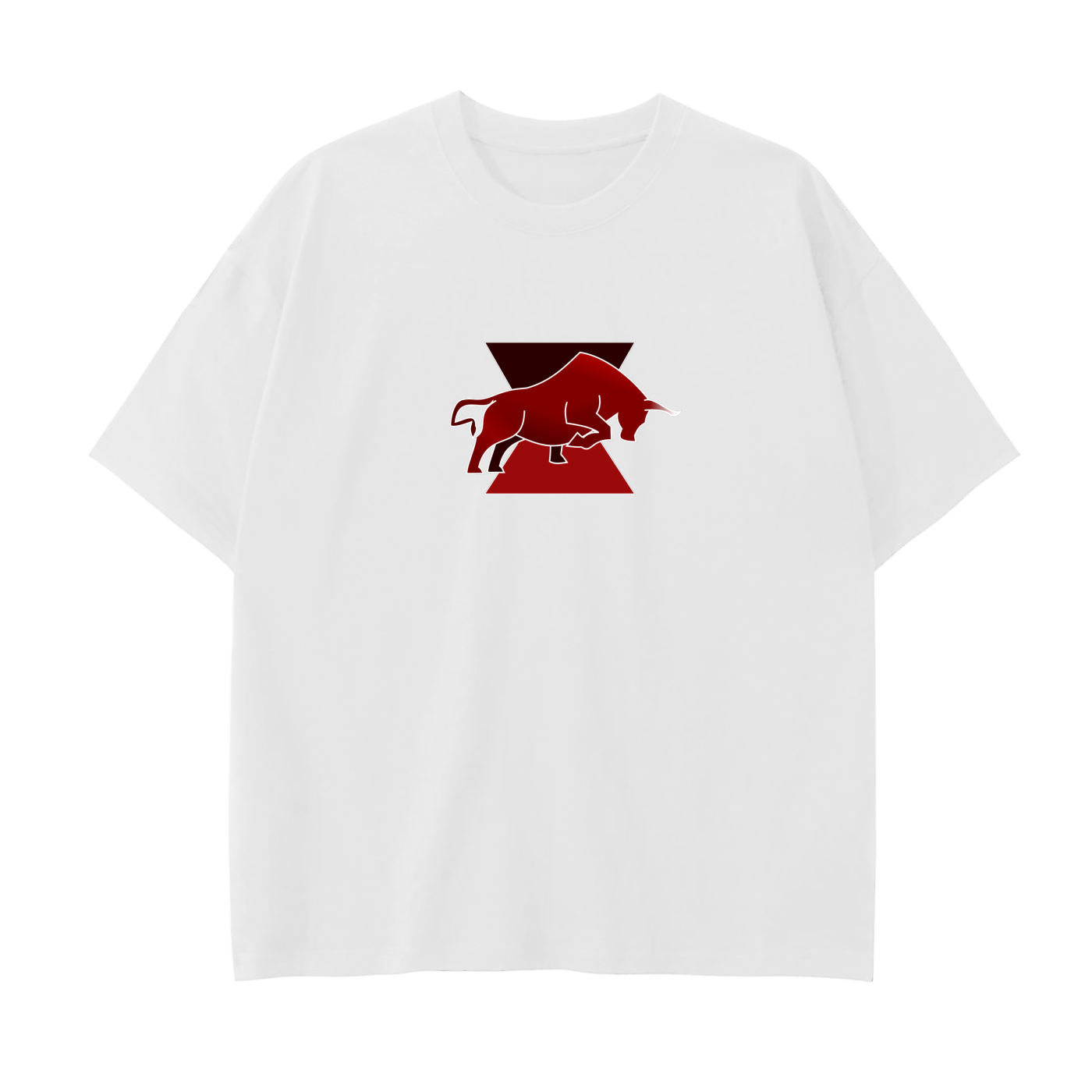 Drop Shoulder Cyber Bull T-Shirt