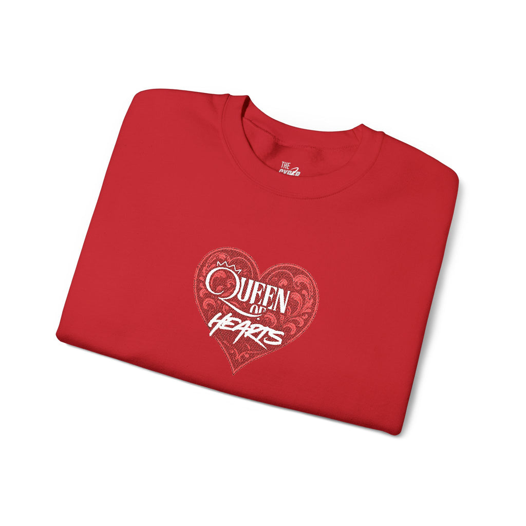 Queen of Hearts - Sequin Sweatshirt with Crewneck