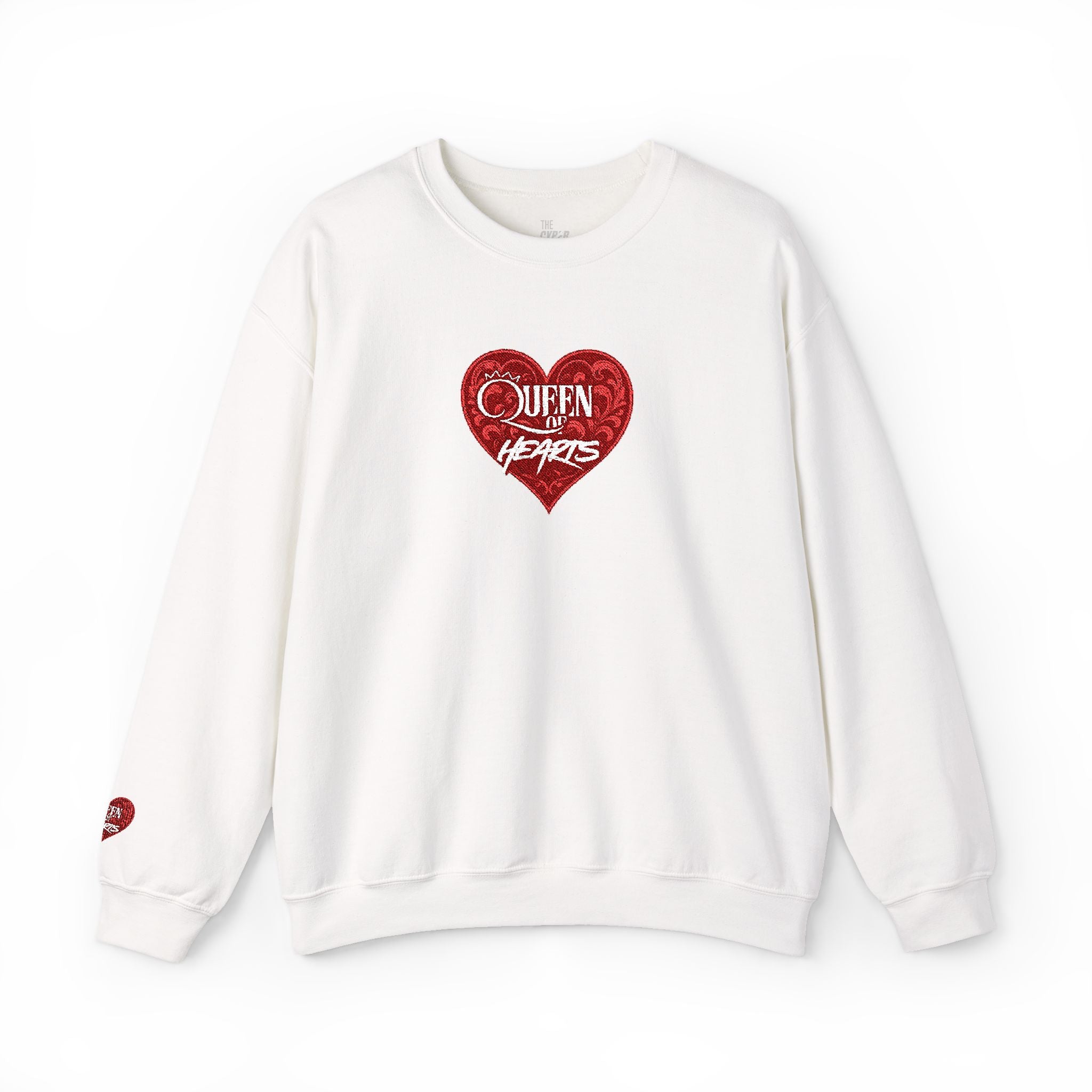 Queen of Hearts - Sequin Sweatshirt with Crewneck