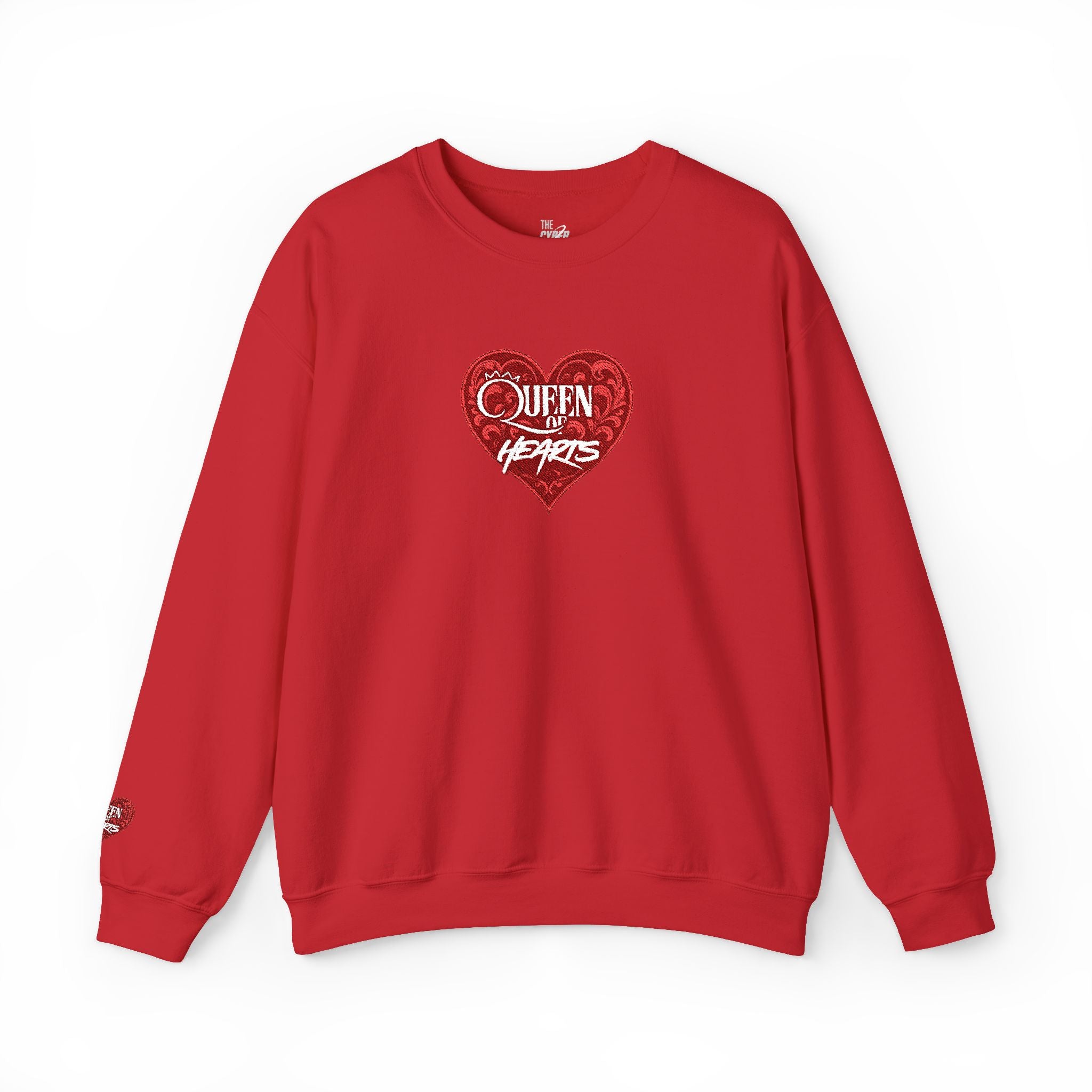 Queen of Hearts - Sequin Sweatshirt with Crewneck