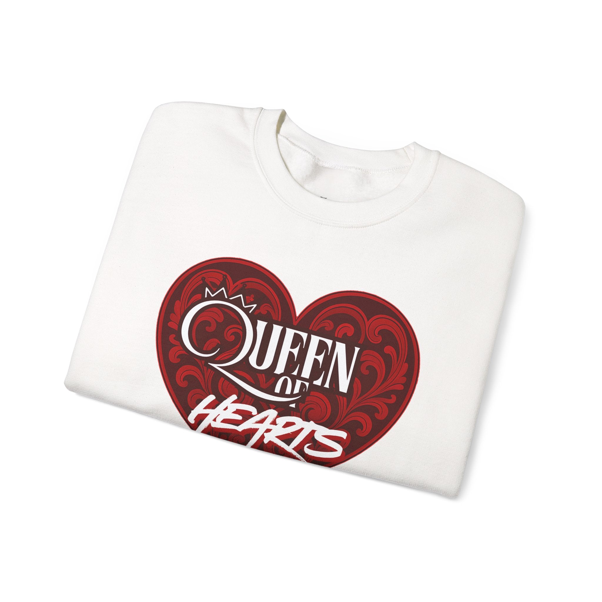 Queen of Hearts Crewneck Sweatshirt - Cozy Apparel