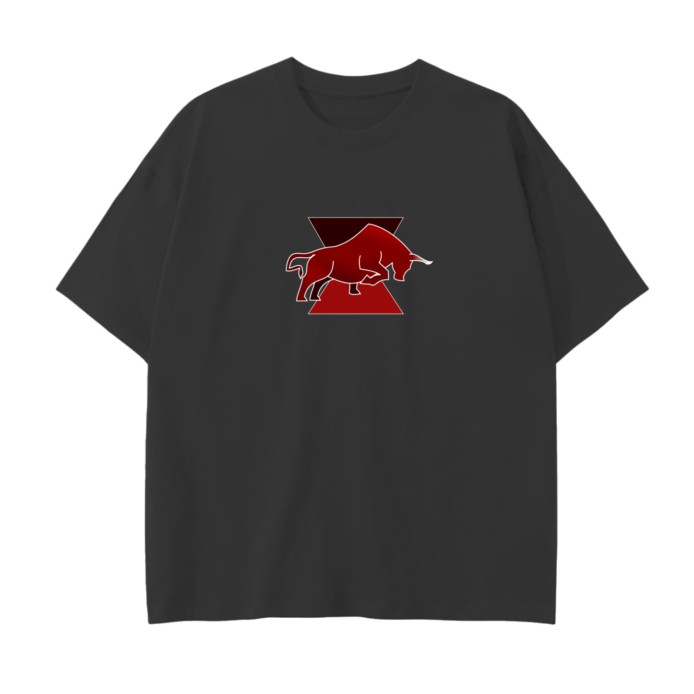 Drop Shoulder Cyber Bull T-Shirt